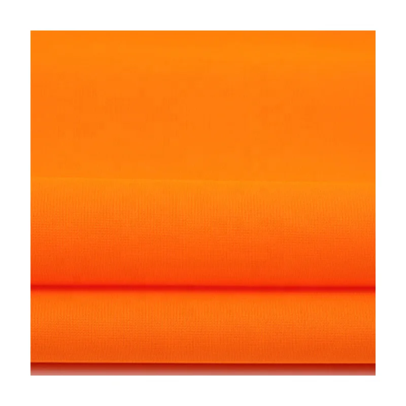 Conforms to EN1150 standard  fluorescent fabric for reflective vests fluorescent orange