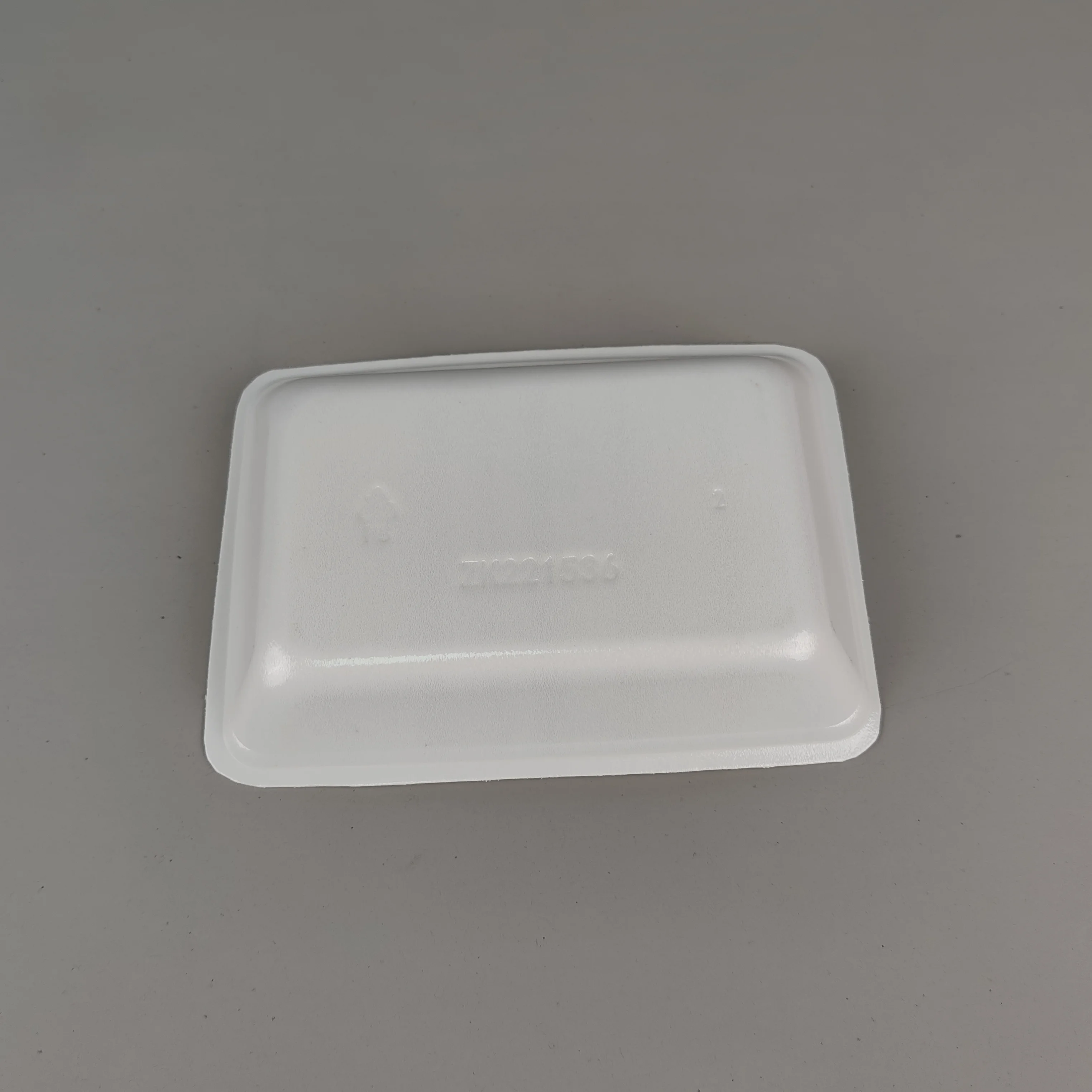 Wholesale Disposable Square White Foam Plastic Meat Plate