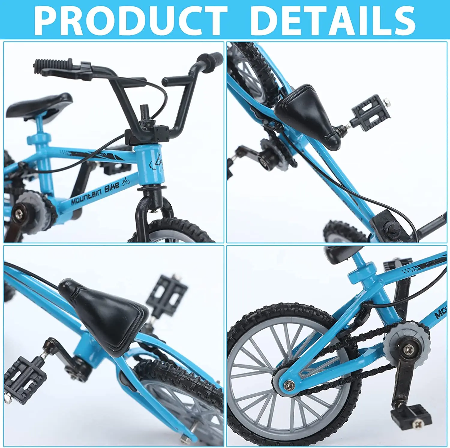 Toy finger cycling bike finger mini alloy bike double rod mini racing finger bike