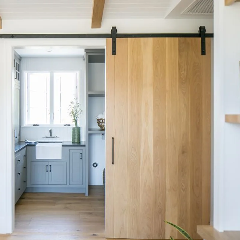 American red oak solid wood sliding doors for bathroom cheap wood bathroom door sliding bathroom wood door