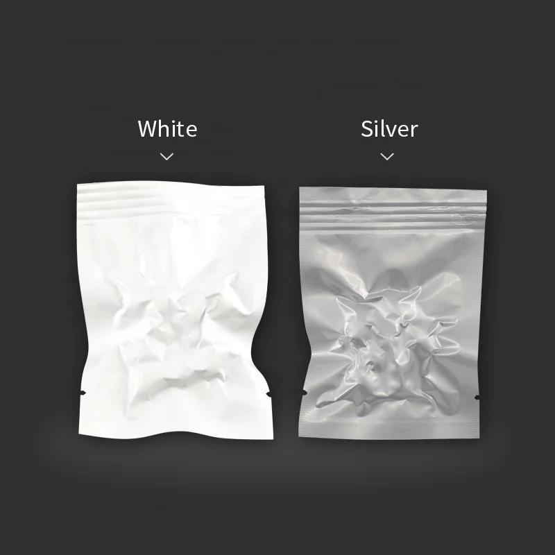 7x10cm Small Matte Colors Frosted Foil Heat Sealable Bag Smell Proof Foil Tester Cosmetic Coffee Mylar Tea  Ziplock Pouch