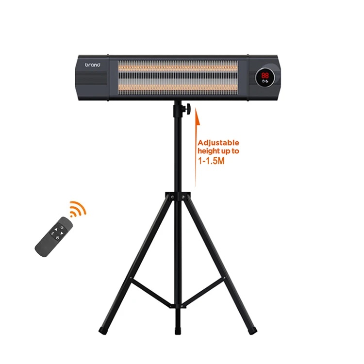 Indoor Outdoor 1500W Portable Tripod Infrared Quartz Heater or Wall Mounted Electric Infrared heaters