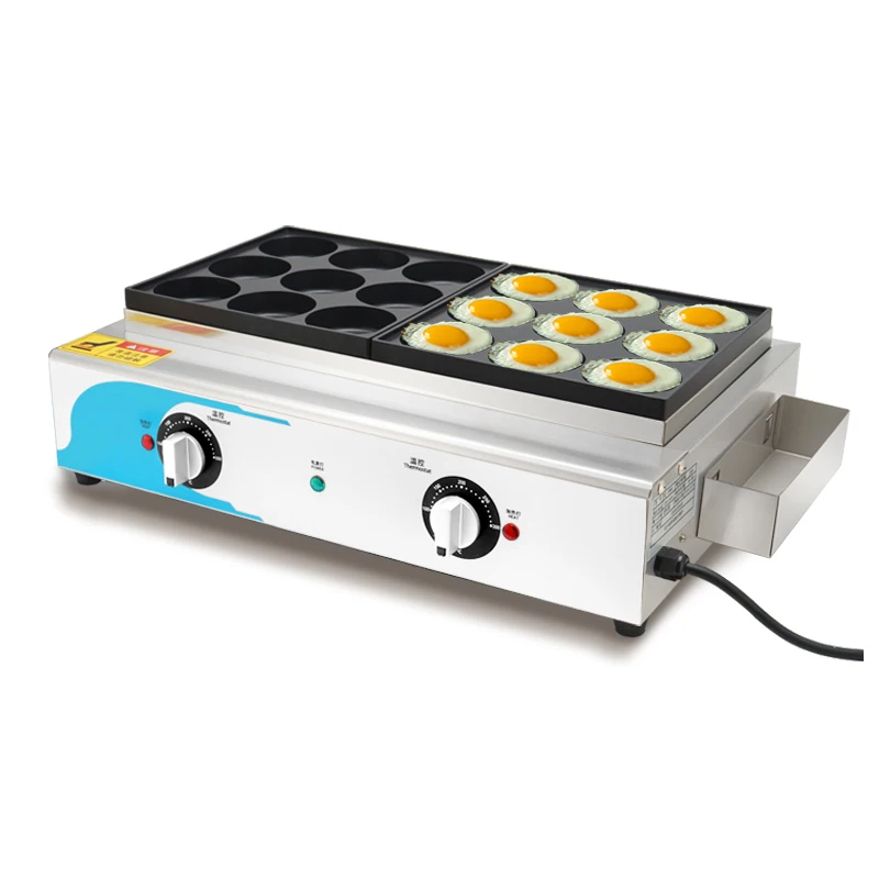 Popular Street Food Snack Equipment Stainless Steel  Commercial Egg Burger Making Machine