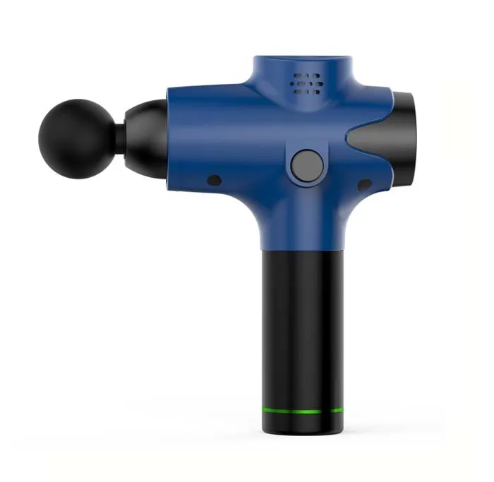 Rechargeable battery cordless deep muscle tissue sports vibration massage gun with LED touch screen