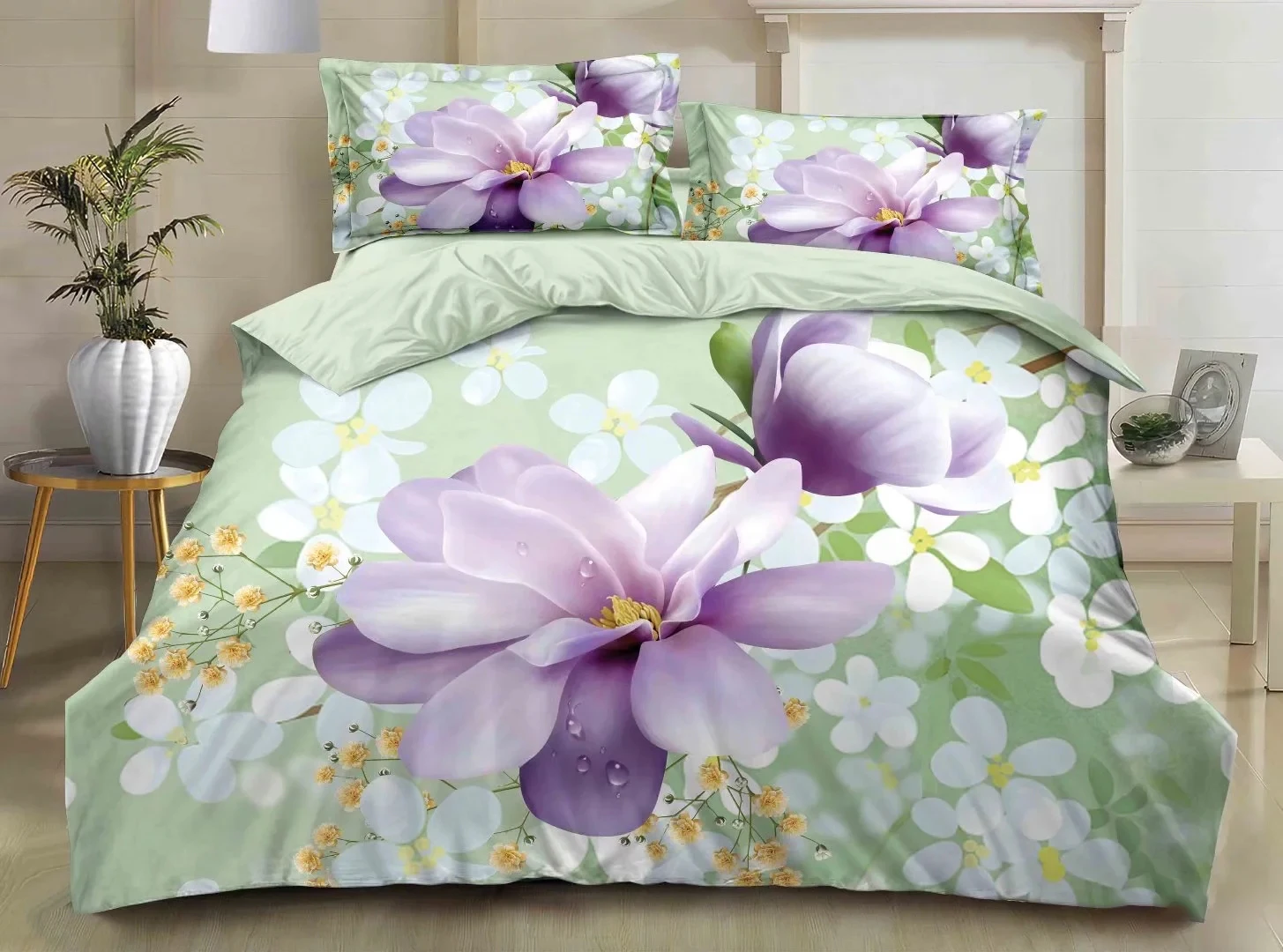 Best Selling 3d  Digital Printing bedding set Microfiber Quilt Cover Bed Sheet Set Comforter Duvet Cover Set