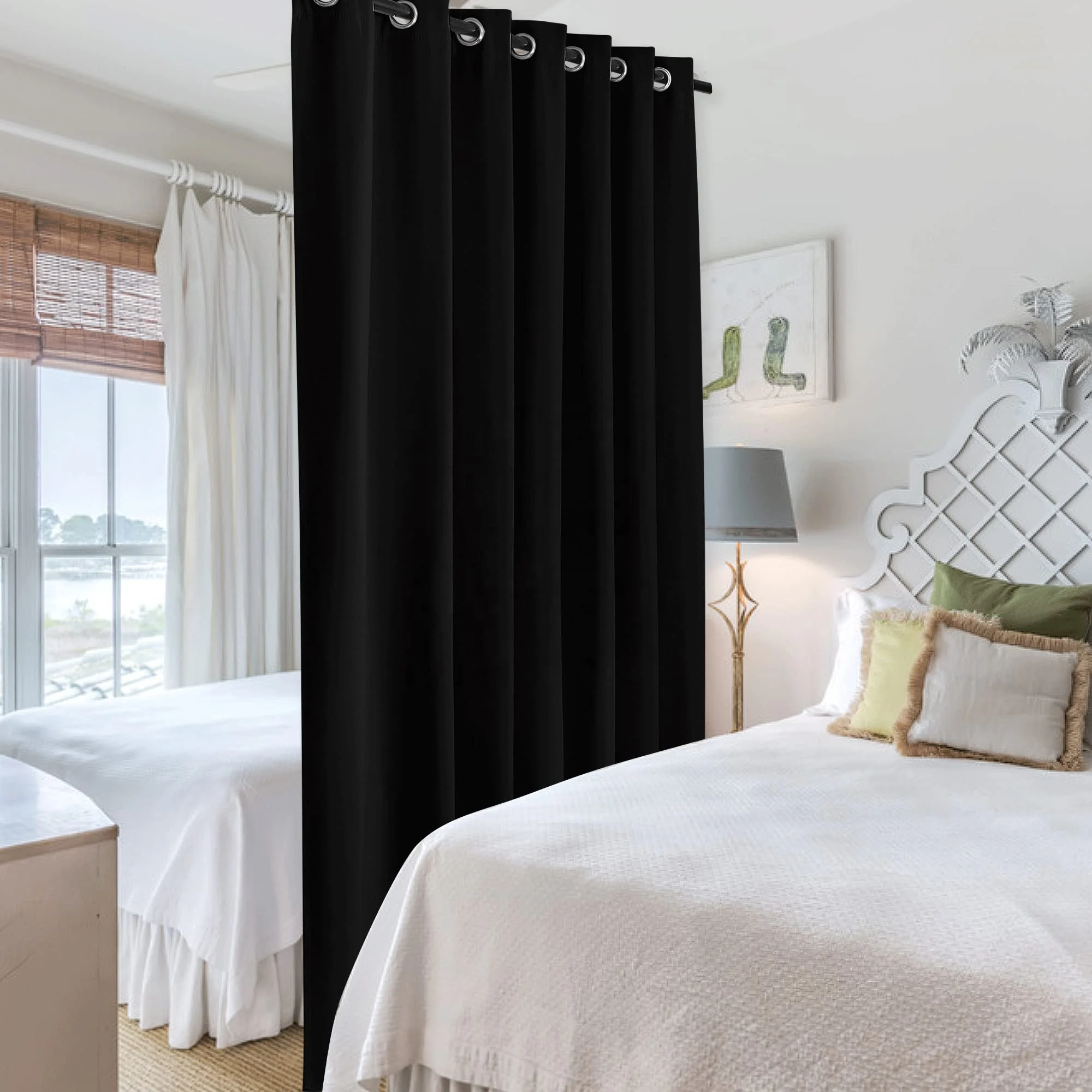 Blackout Made 220x140 Anti Noise Thermal Insulated Curtains For Nursery Sliding Glass Door Storage Space Room Divider Bedroom