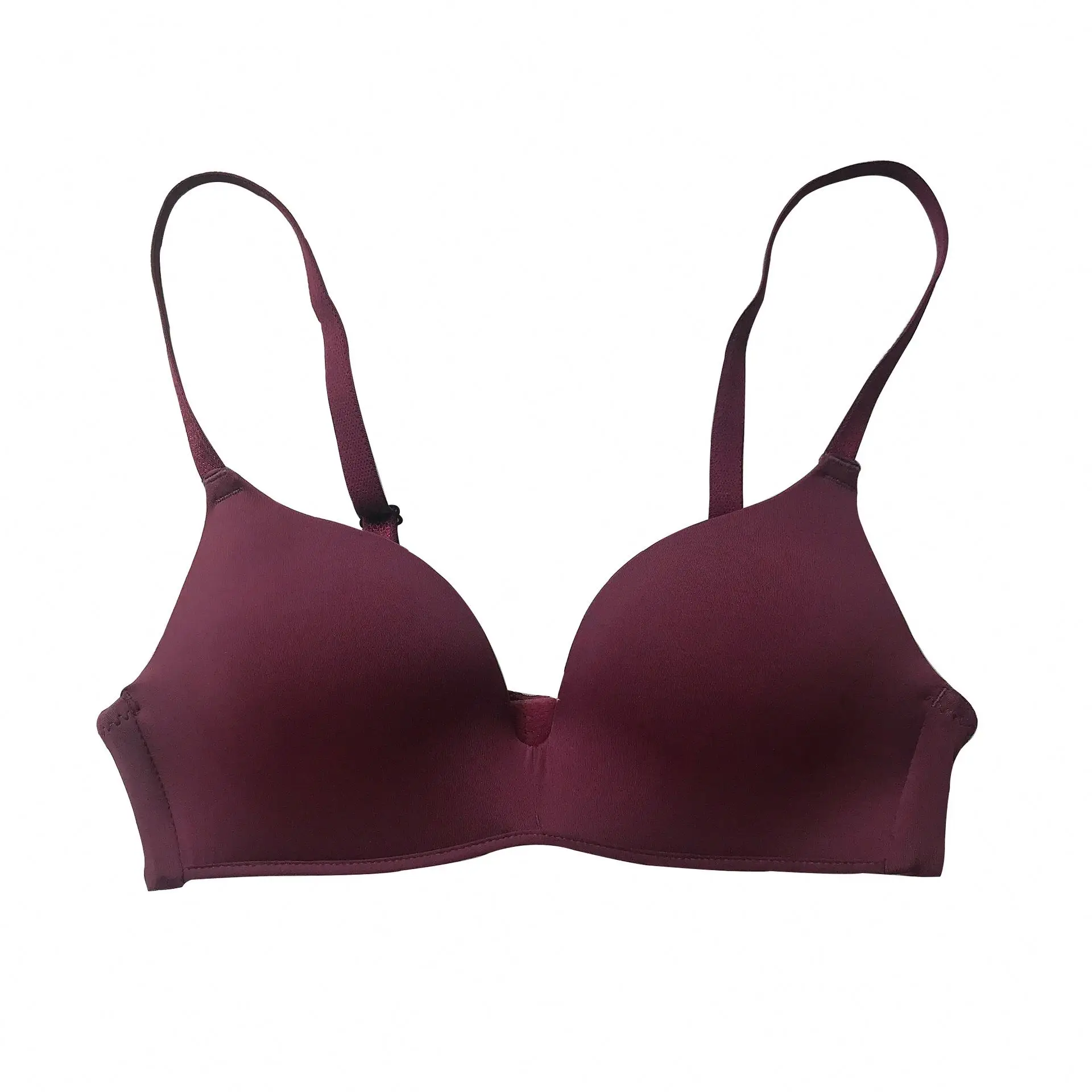 Custom logo woman printed plus size bra Girls Fashion Simple Solid Color Push Up lace underwear brassiere bh sosten Ladies Bra