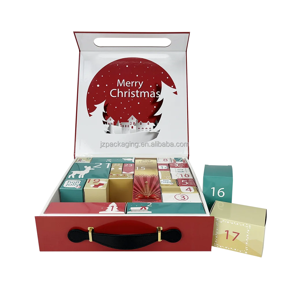 Full Color Printing Handmade Custom Advent Calendar Beauty Full Toy Advent Calendar Fishing Advent Calendar