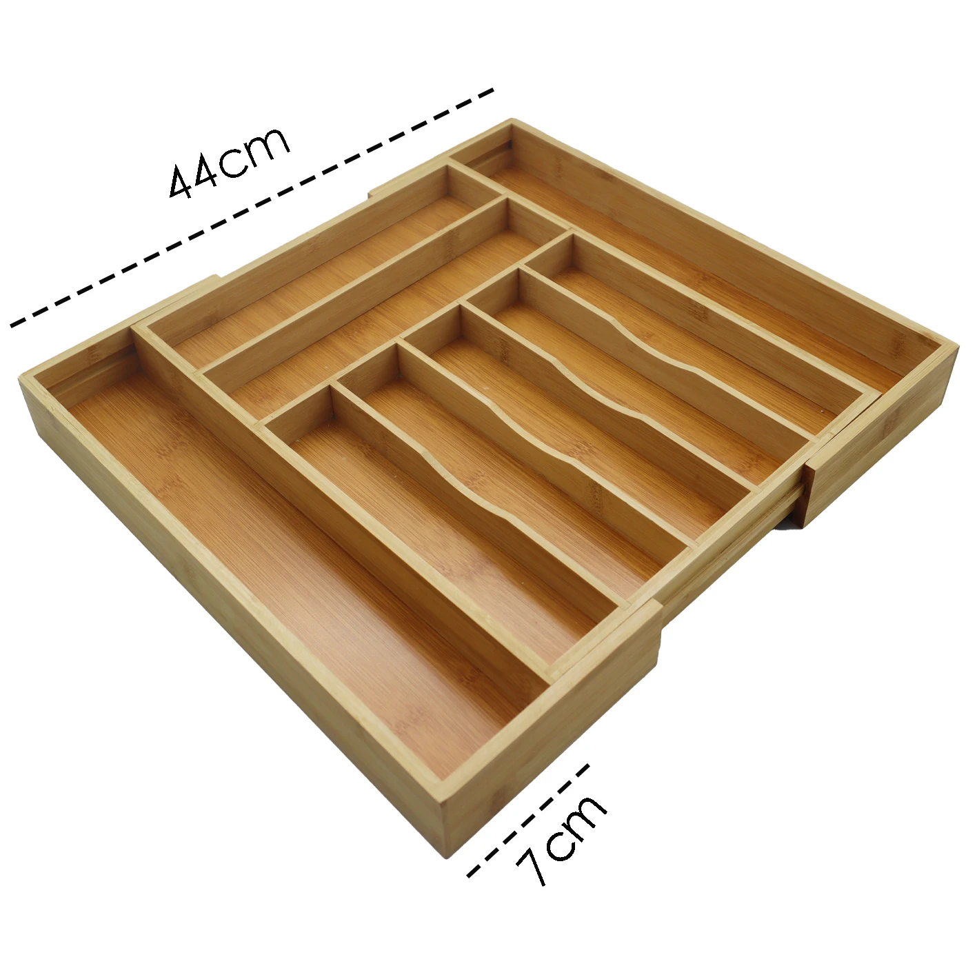 Expandable Bamboo Silverware Drawer Organizer Adjustable Utensil Holder Drawer Cutlery Organizer for kitchen