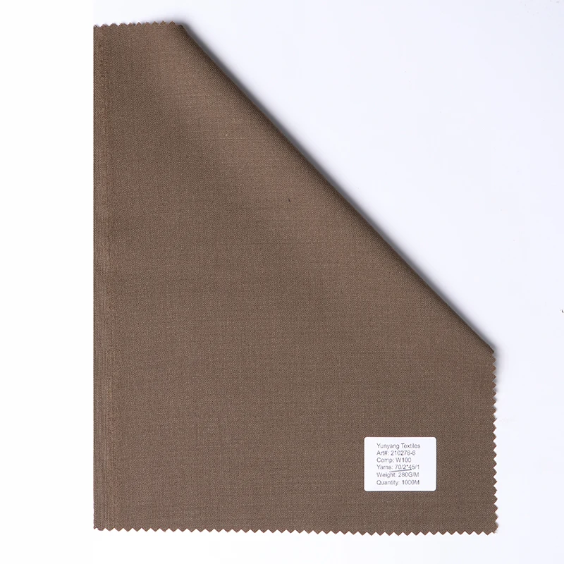 Merino Wool Fabric Pure Wool Suiting Fabric Solid Wool Twill Suit Fabric