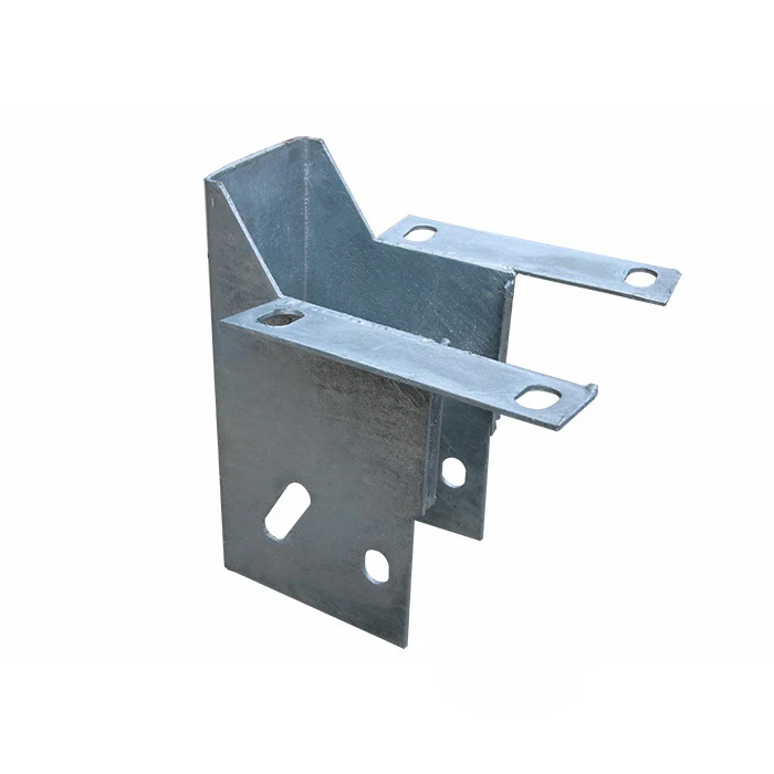 Metal Highway Guardrail Customized F Spacer Block for Square Post Crash Barrier System