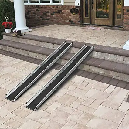 Lightweight Aluminium Telescopic Portable Wheelchair Ramps for Home Car