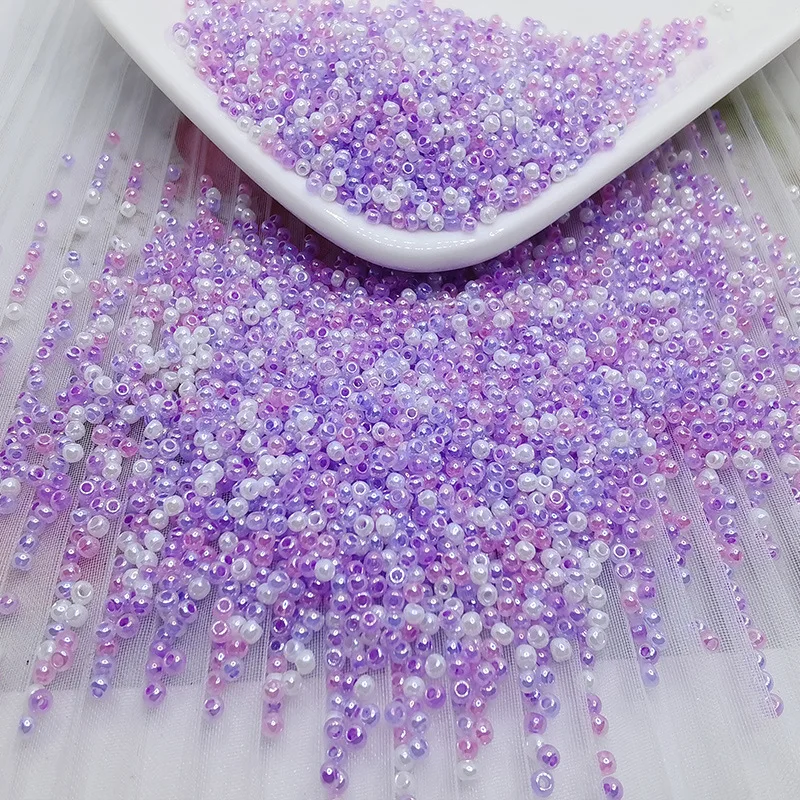 Wholesale 450g/Bag 2-3mm Glass Crystal clear colorful Seed Beads for DIY Jewelry Clothes Making