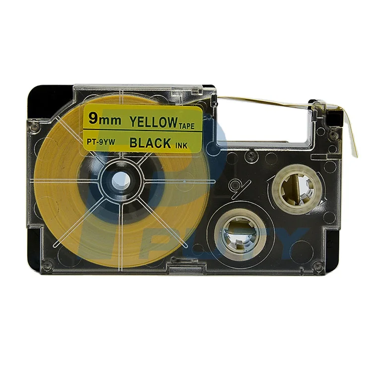 PUTY черный на желтом цвете 9 мм лента принтера PT-9YW XR-9YW Совместимость ленточного картриджа для KL-60L принтер этикеток ez машина ярлыка лента