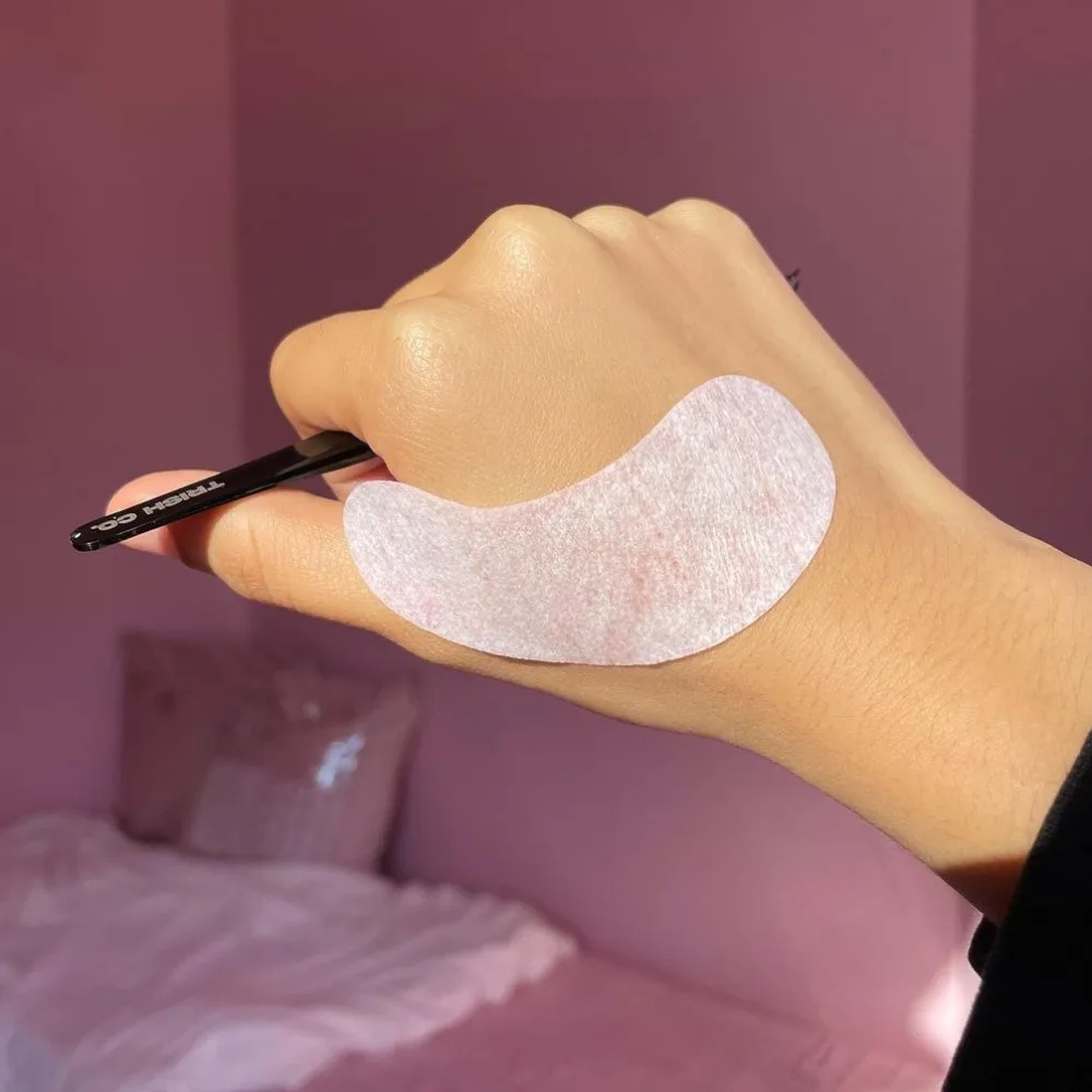 Eyelash Extension Pads Patches Pink Purple Under Eye Mask Collagen Hydrogel Eye Patch For Eyelash Extension Gold Eye Pads
