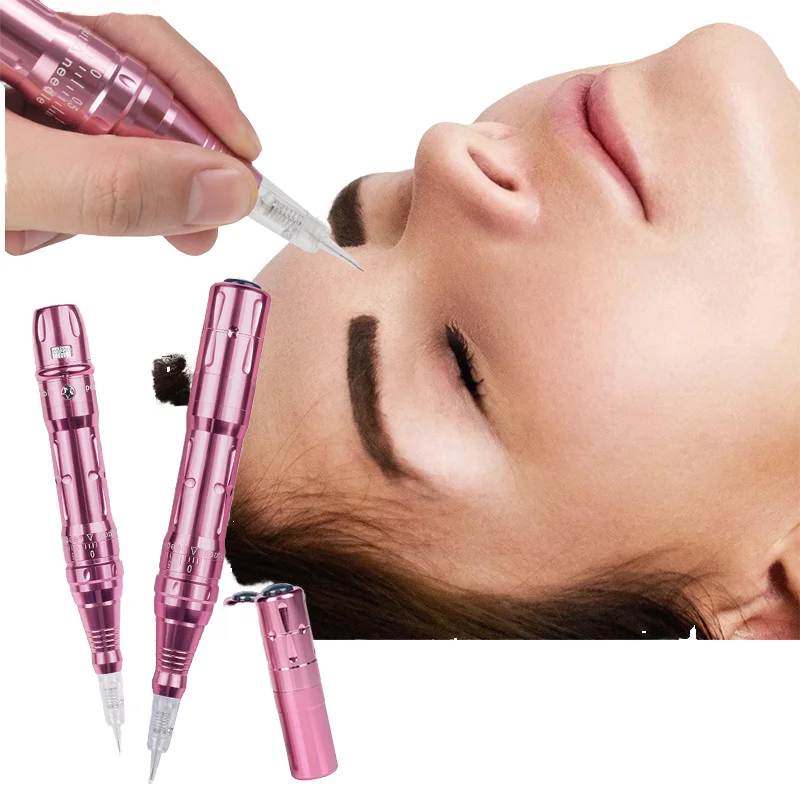 MASSA OEM Logo Custom Wireless Electric Tattoo Machine Permanent Makeup Pen for Eyebrows & Lip Tattoo Superior Tattoo Gun