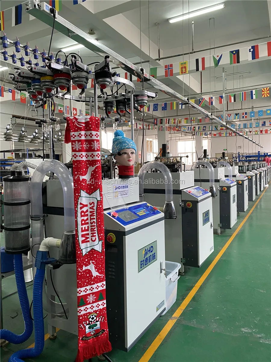 2023 High speed jacquard angora  Sweater Scarf cap Knit Machine