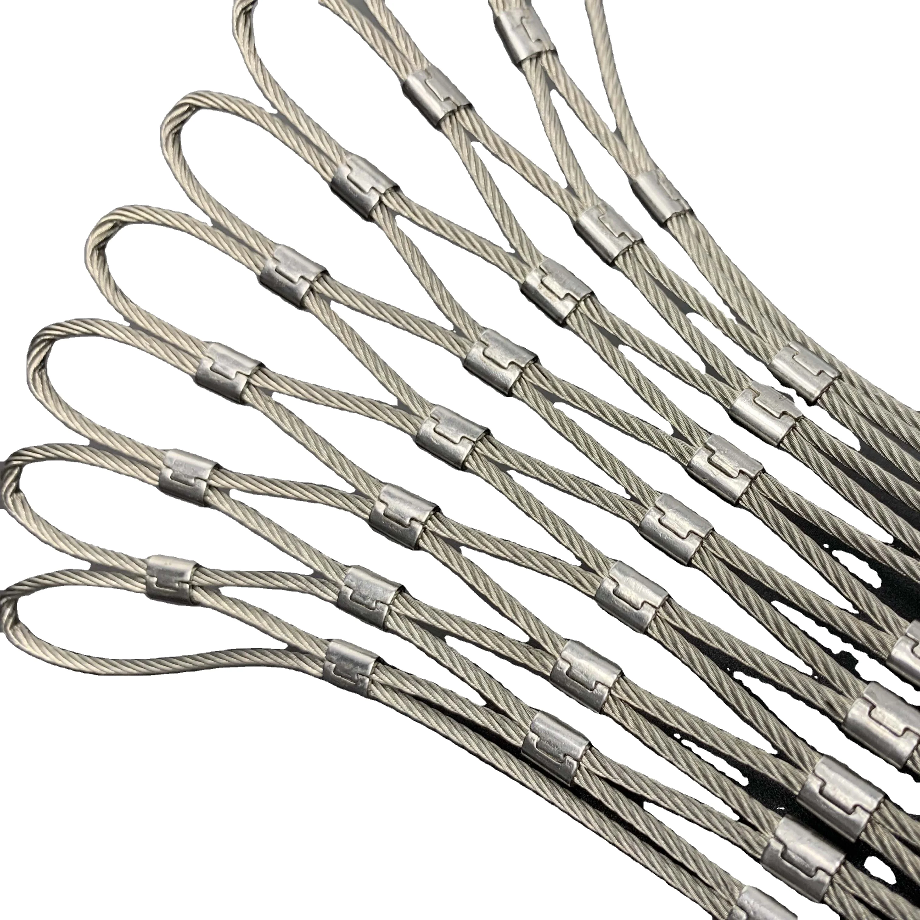 Hot Sale Stainless Steel Aviary Mesh Zoo Rope Mesh Animal Enclosure Wire Rope Mesh For Birds Aviary