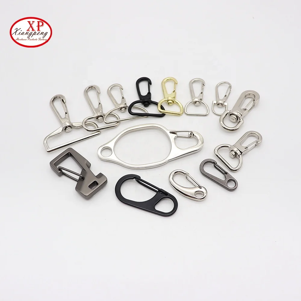 Rotary spring hook DIY lanyard hook pet dog collar dog hook luggage accessories buckle alloy metal spring key chain Hook