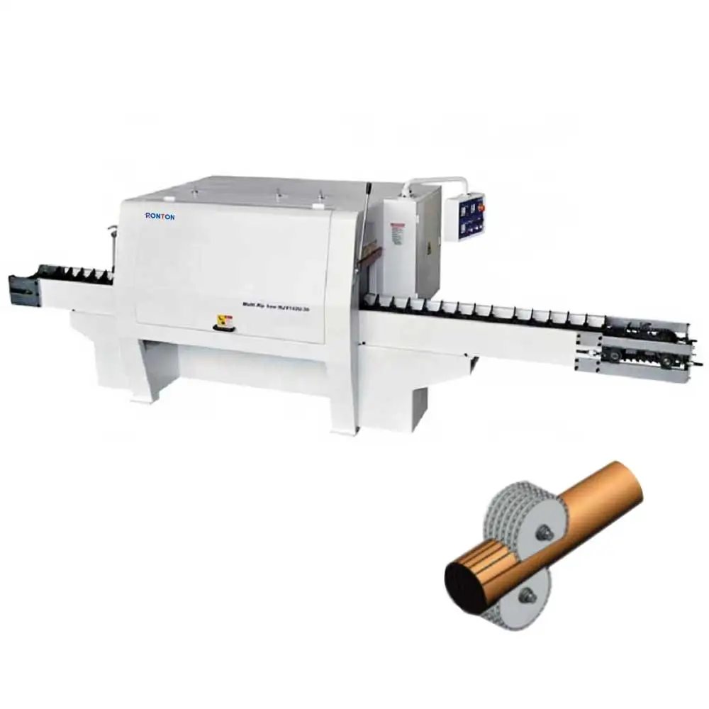 MJR142 Multi Rip Saw Machine Cutting Round Wood Multi Blade Saw Machine