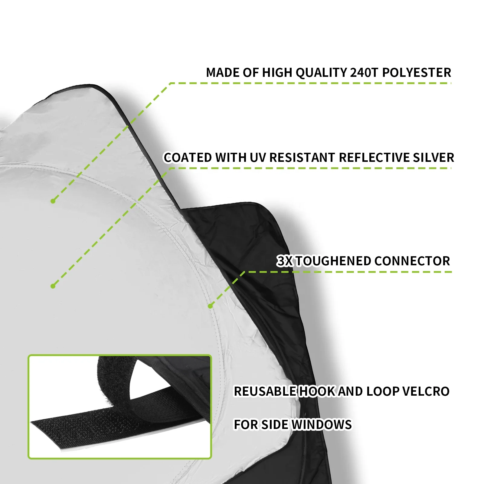 RV Accessories Semi-Truck Sun Shade for Windshield and Side Windows Semi Truck Accessories for Semi,Commercial & Big RigTruck RV