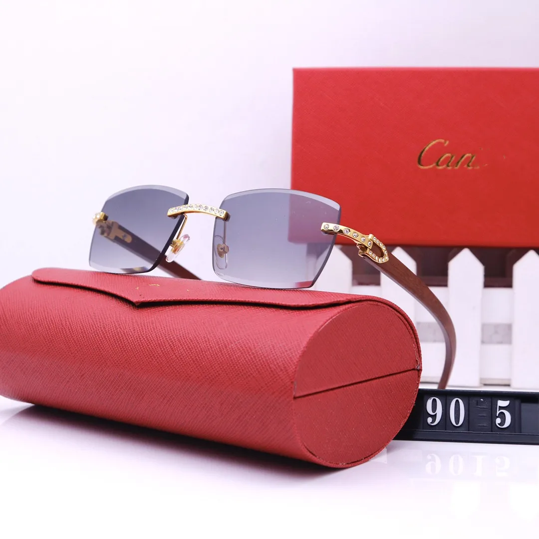 Sunglass 2022 Women Men Sun Glasses Luxury Shades Wholesale Trendy Shade Rimless Sunglasses