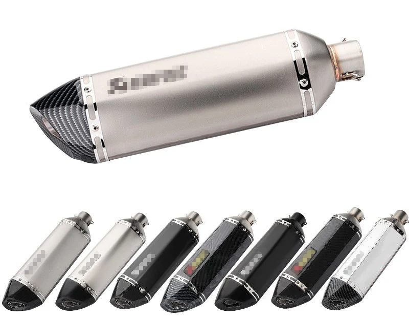 51mm Motorcycle muffler Scooter ATV Exhaust Muffler Pipe Exhaust Moto for exhaust motorcycle Honda CBR250 CB400 YZF