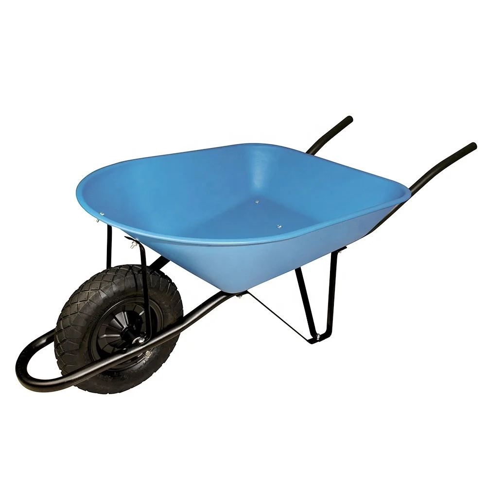 Truper model Wheelbarrow 5.5ft (80 Liters), with puncture-proof polyurethane wheel