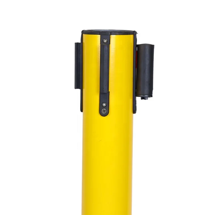 
New Products Traffic Base Belt Barrier Retractable Barrier Tape Plastic Crowd Control Barrier 