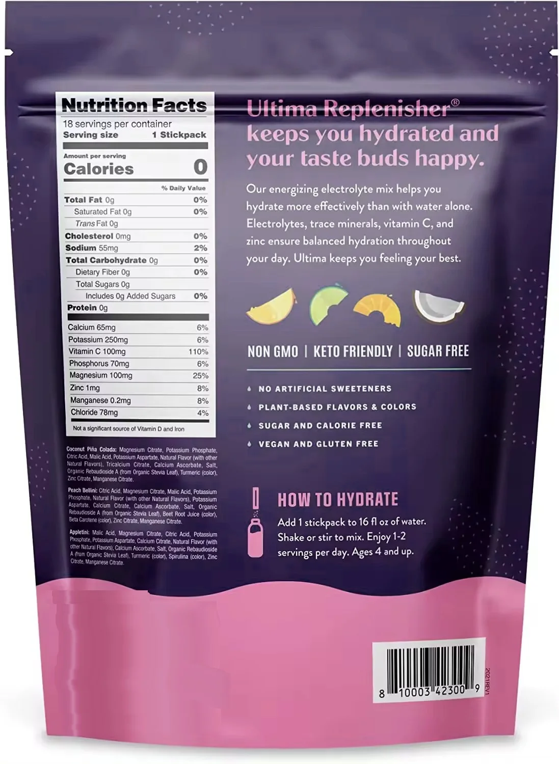 Electrolyte Hydration Powder healthcare supplement re-hydrating and replacing electrolytes lost with Magnesium Potassium