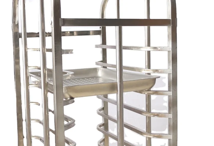 Hotel Bakery Cooling Tray Rack Stainless Steel Trolley Cart