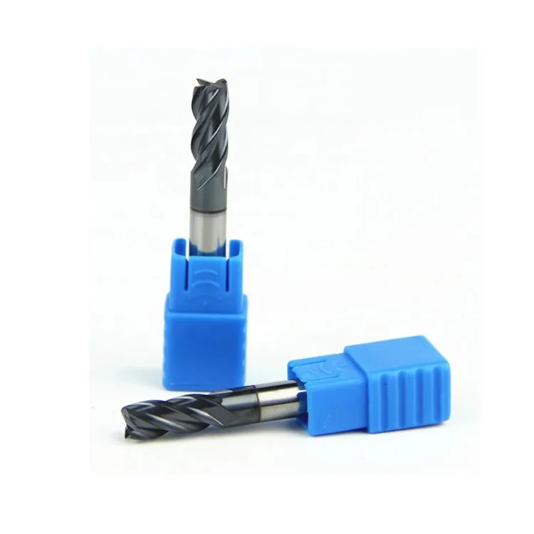 
2/4 flute square cnc milling cutter tool HRC 45 Tungsten carbide end mill 