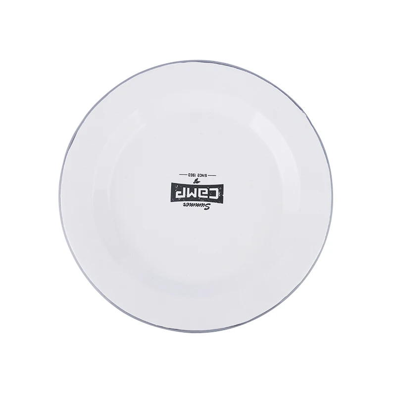 Japanese Style Enamel Tableware Set 3pcs Dinnerware Set With Bowl/Cup/Plate For Home Use