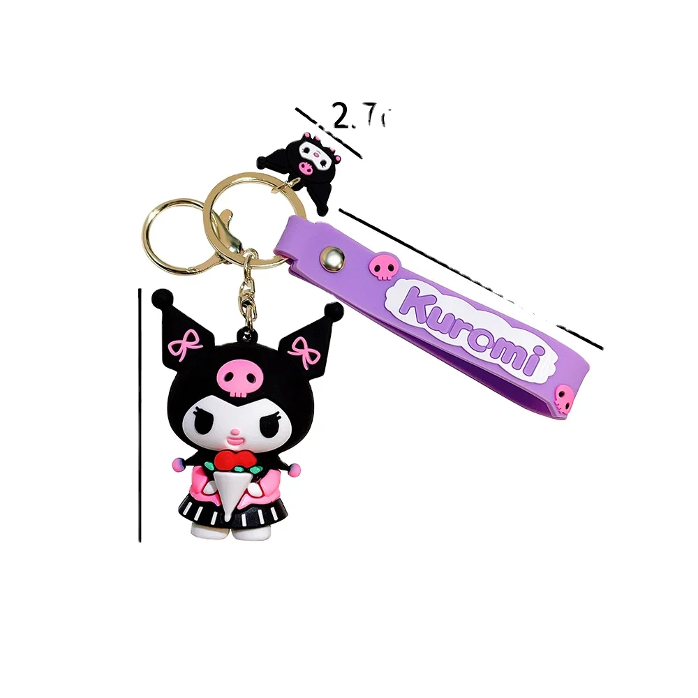 Оптовая продажа, 3D-брелок из ПВХ с милым кулоном для рекламных подарков, Детские Женские сумки и украшения автомобиля