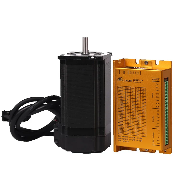  3 фазы nema23 DC20-50V 3N.M LC57H3100 + LCDA357H замкнутый контур шаговый мотор драйвер