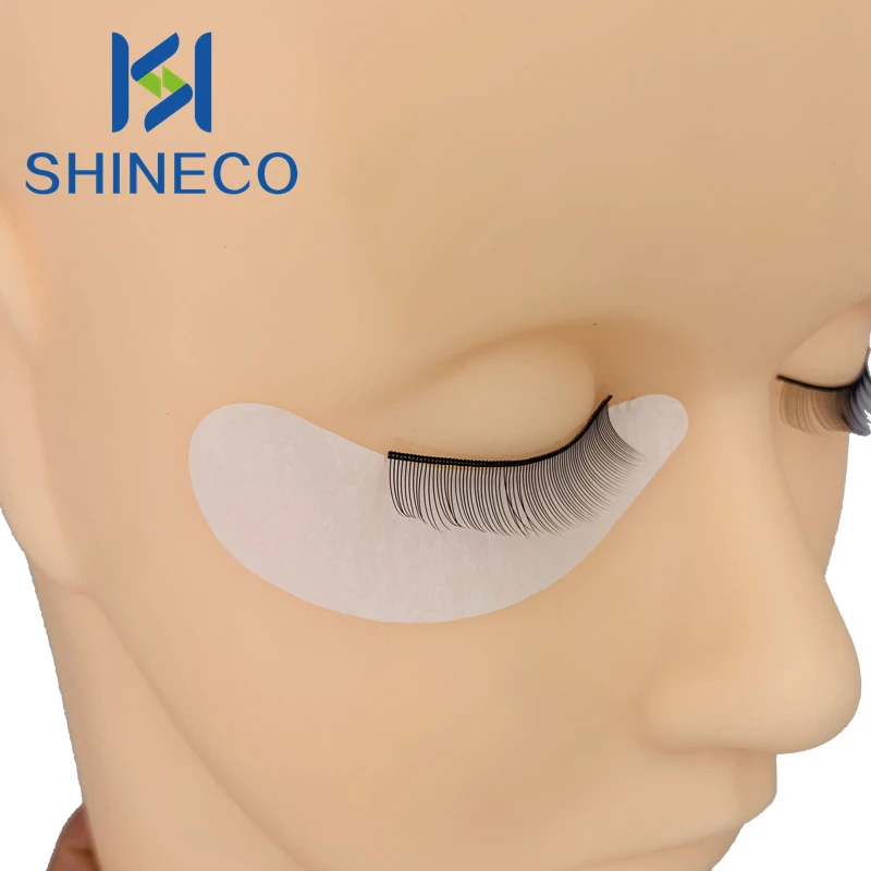 Factory Private logo Self Adhesive  OEM Collagen Gel wet eye pads under eye pads for eyelash extensions Leaf shape