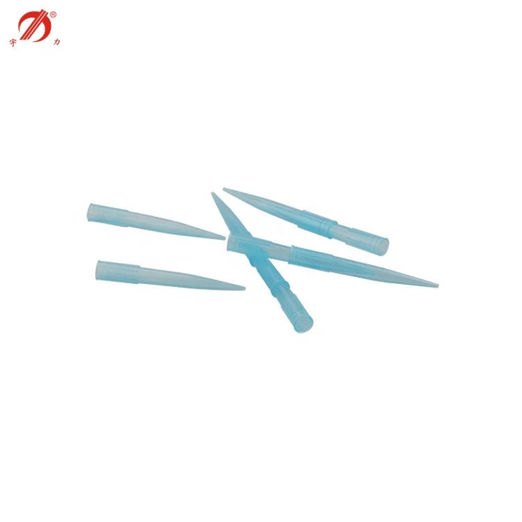 Laboratory 1000ul micropipette tips with a wide bore