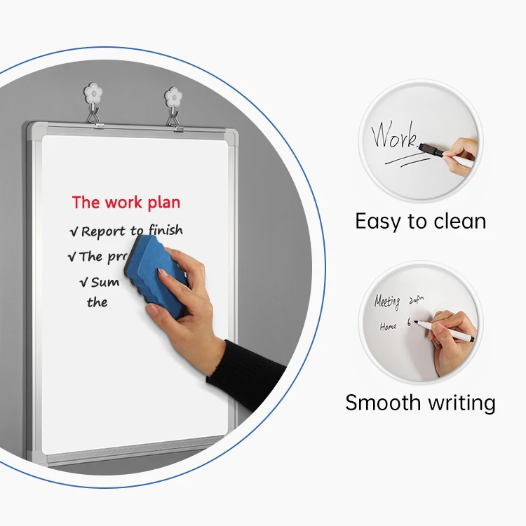 Wall Hanger Whiteboard Aluminium Frame Erase Board Magnetic Writing  board for Office
