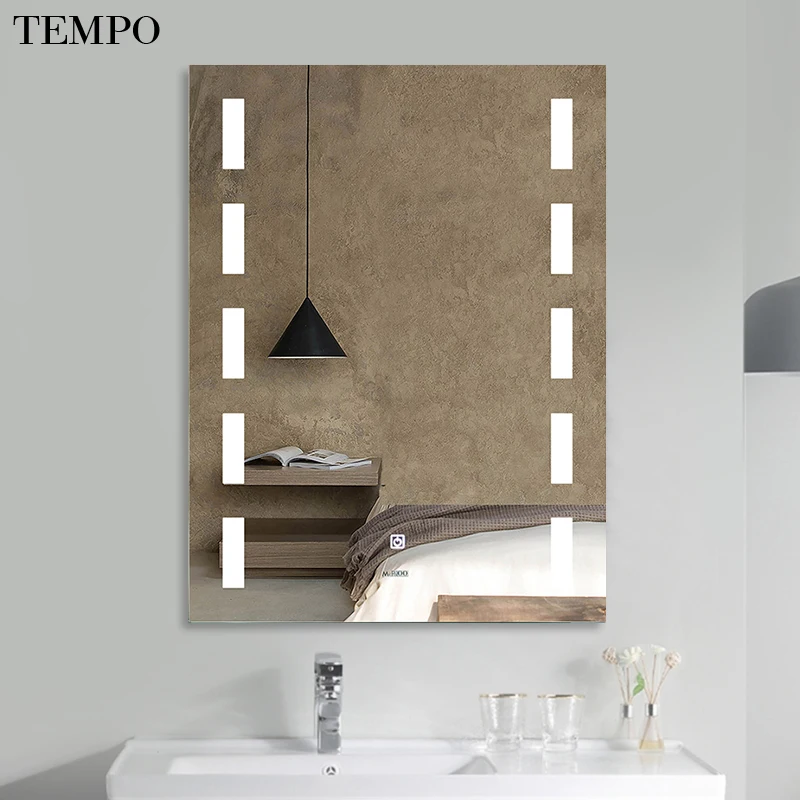 ODM/OEM Low Price Design Sensor Touch Switch Defogger Waterproof Hotel Bathroom Wall Smart Led Mirror