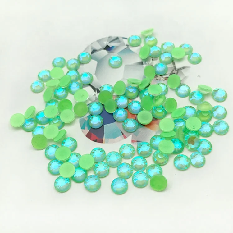 12 facets machine cuts non hotfix rhinestone neon glass rhinestones AB crystal for dress