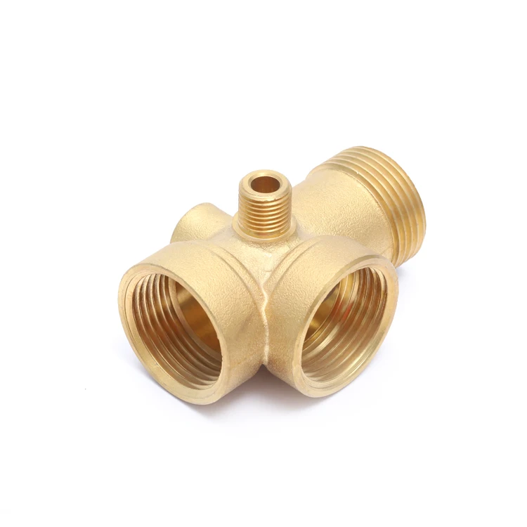 China Sanitary Brass 5 Way Connector Water Pump Valve Male Female Threaded Pex Tubing And Fittings Pipe