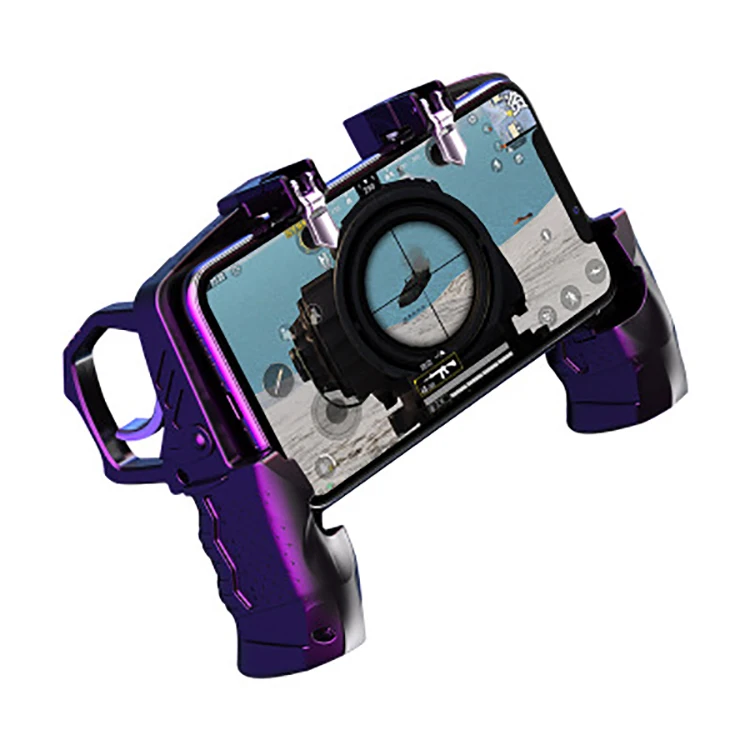 K21 Mobile Game Controller for PUBG 4 Finger Joystick Mobile for Pubg Gaming Gamepad Attachment for Phone Grip
