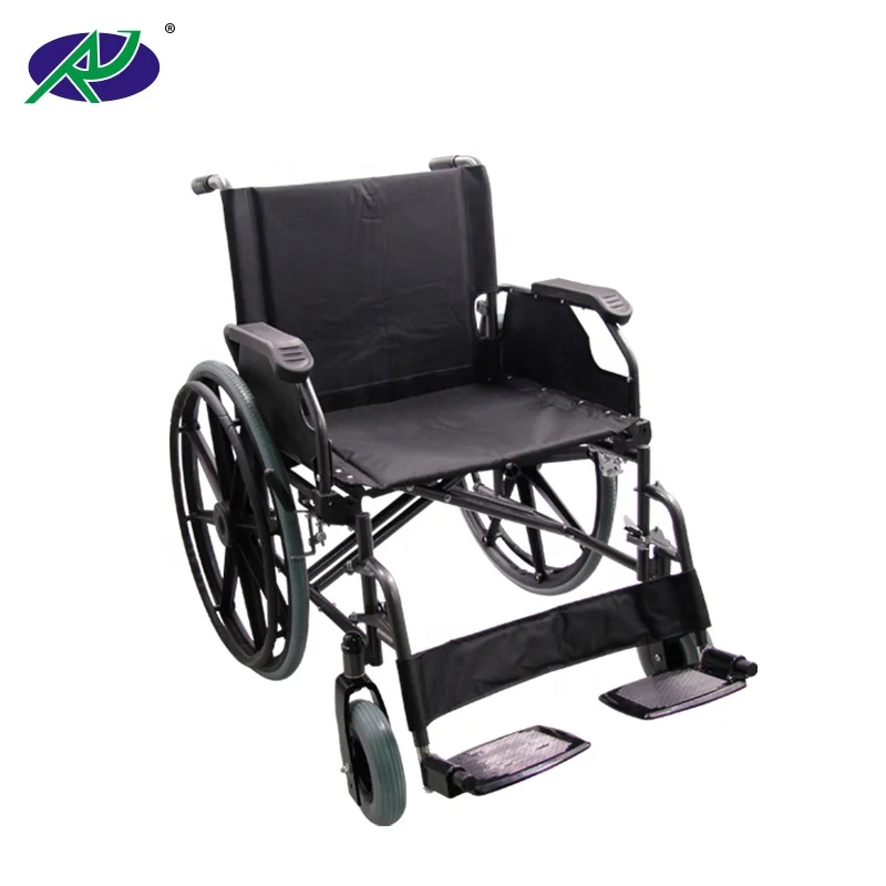 heavy weight width wheelchair Heavy Duty Steel Manual Wheelchair For Elderly