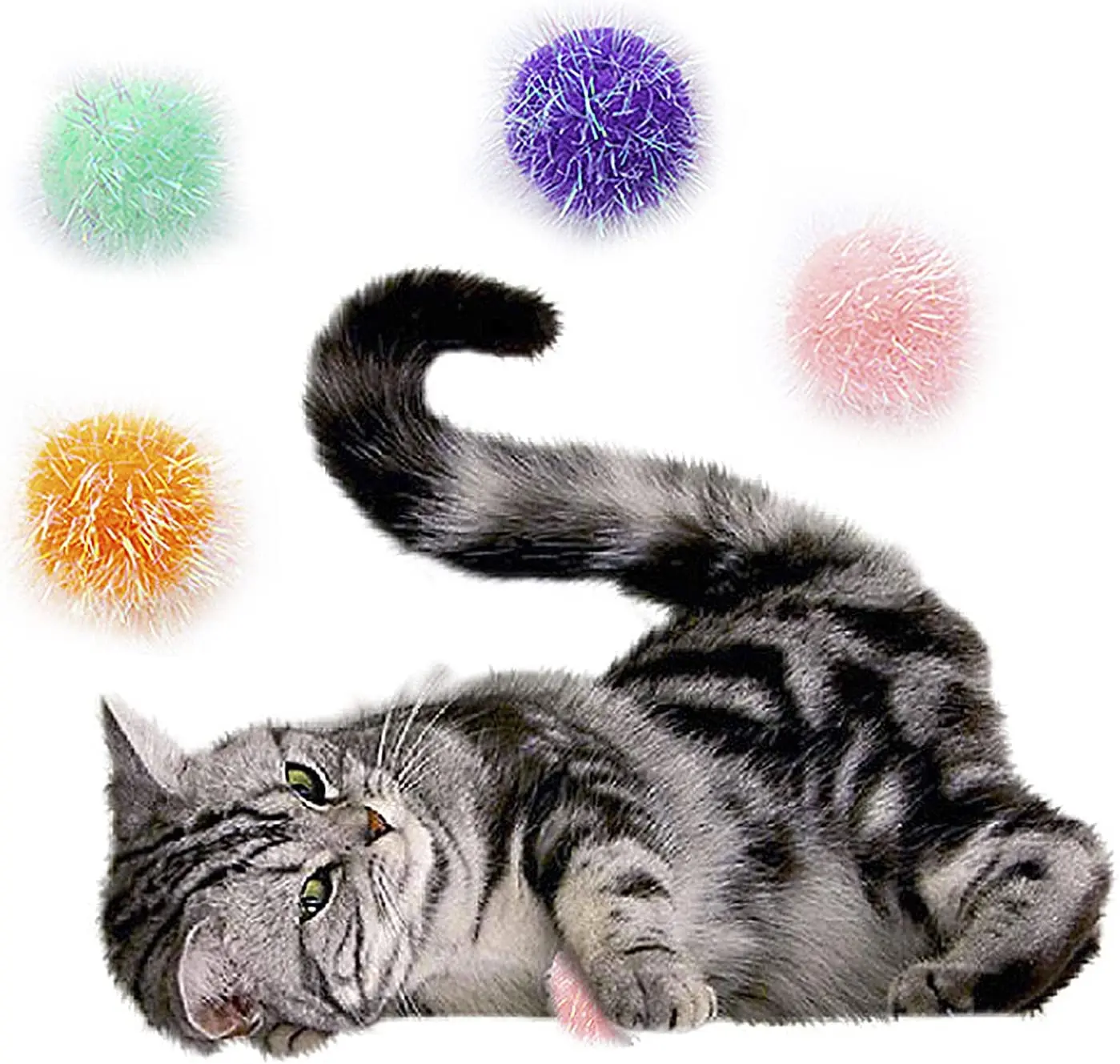 cat toys  Pom Poms balls for DIY  toys Creative Crafts Decorations  Knitting Accessories for Shoes Scarves Bags Keychains