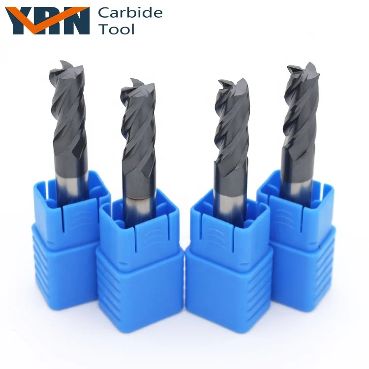 Anti-vibration Solid Carbide 4 Flute End Mill Up Cut End Milling Cutter