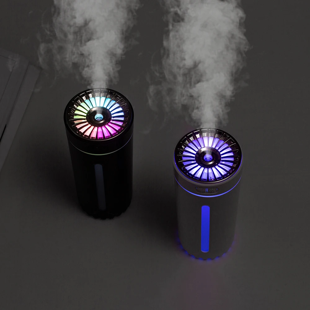 New Mini Car Aromatherapy Phantom Cup Humidifier Mute Portable USB Colorful Atmosphere Light Air Humidifier