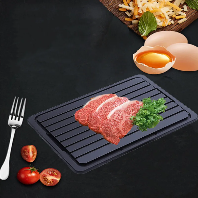 Newest Multifunctional Household kitchen Steak Pork Thawing Plate With Filter Meat Rapid Defrosting  Tray Set