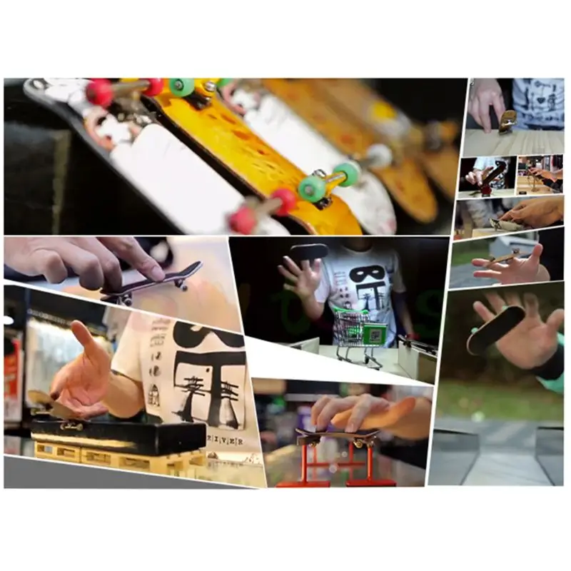  Hot sale finger toy Intellectual Cool fingerboard joint game skate surfboard skateboard