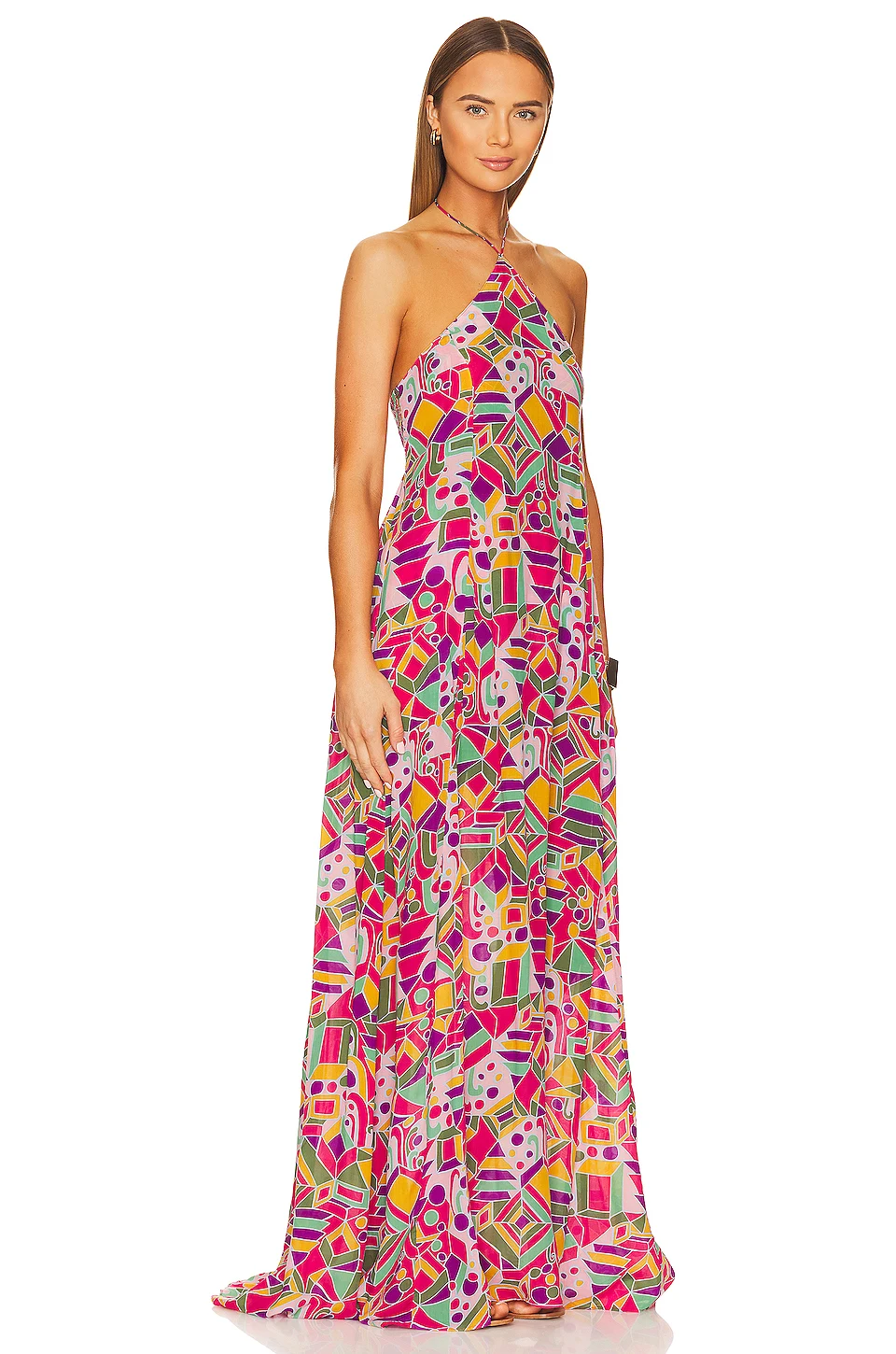 Rayon Women Loose Printed Robe Beach Cover Ups Vacation Sunscreen Bikini Dress Outwear