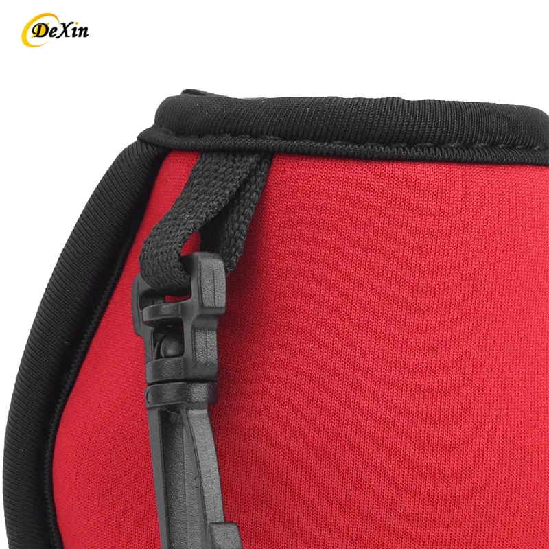 Customized High Quality Neoprene Pocket Golf Ball Cleaner Bag with Carabiner for Golf Club